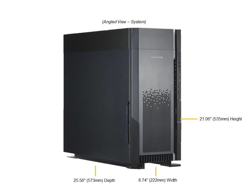 Supermicro SYS-751A-I angled view